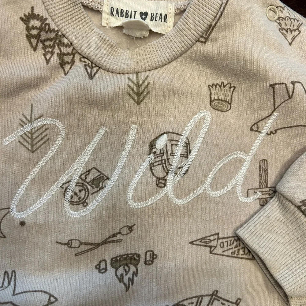 Wild Adventure Kids Sweatshirt - Beige - Picture 3 of 4